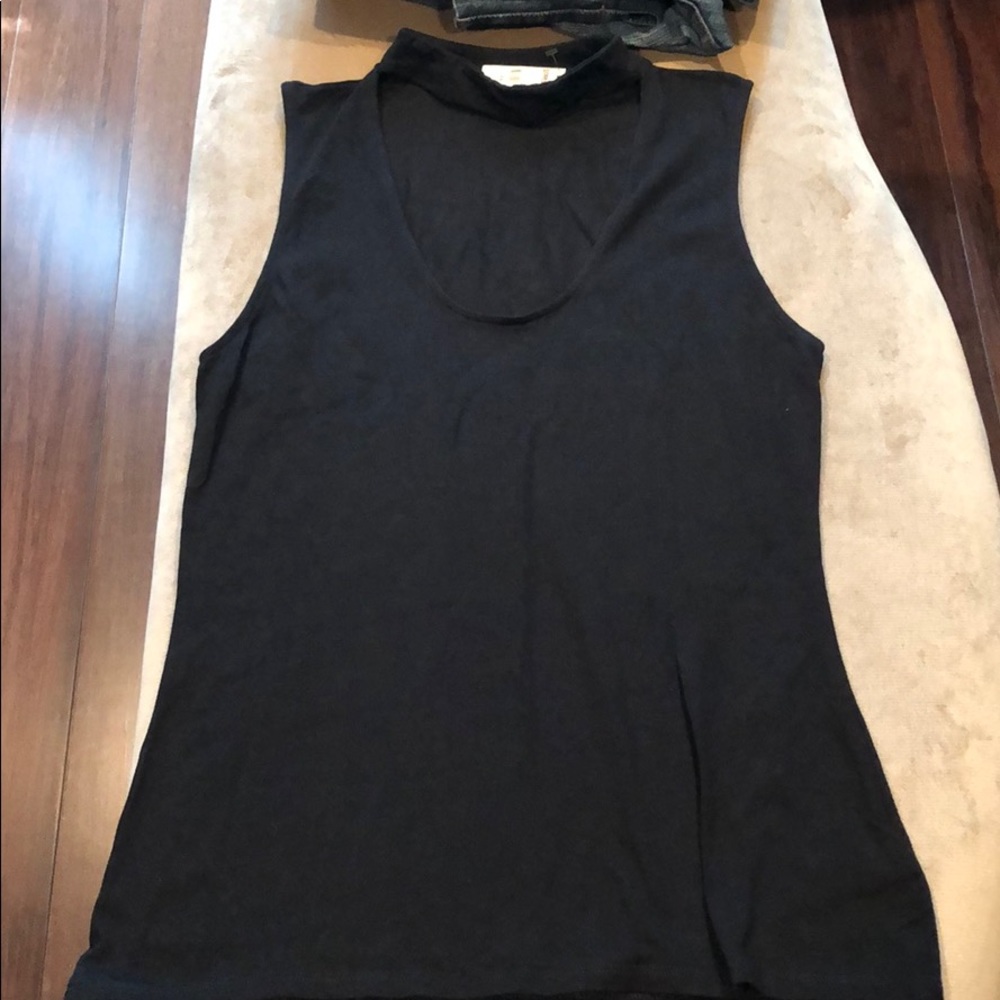 Express cut out black tank